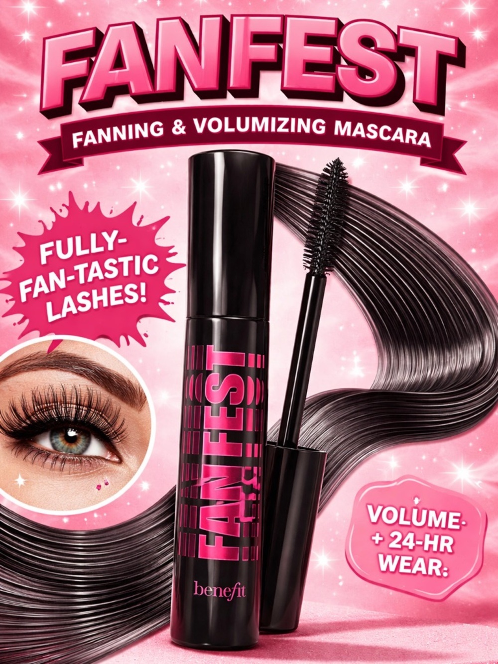 Benefit FanFest Fanning & Volumizing Mascara — Deluxe Sample 0.10oz